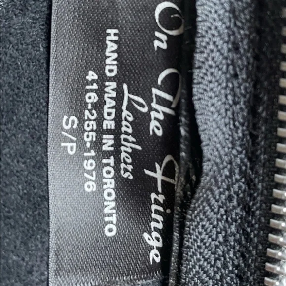 On The Fringe Leather Top/Biker/Gothic/Beaded Fringe - Picture 7 of 10